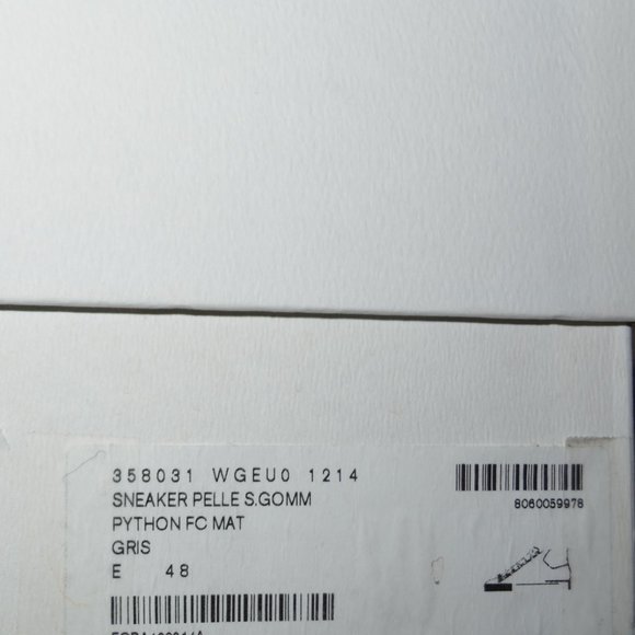 NEW BALENCIAGA HITOP PYTHON LEATHER SNEAKERS US 15 EU 48 MENS - Picture 6 of 6